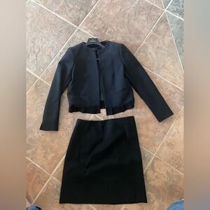 Brooks Brothers Black Blazer and Skirt Set